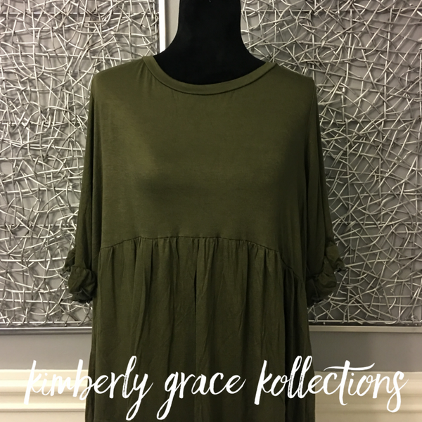Baby Doll Bell Sleeve Top