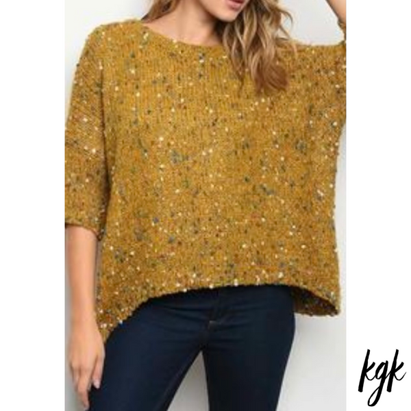 Mustard Dot Sweater